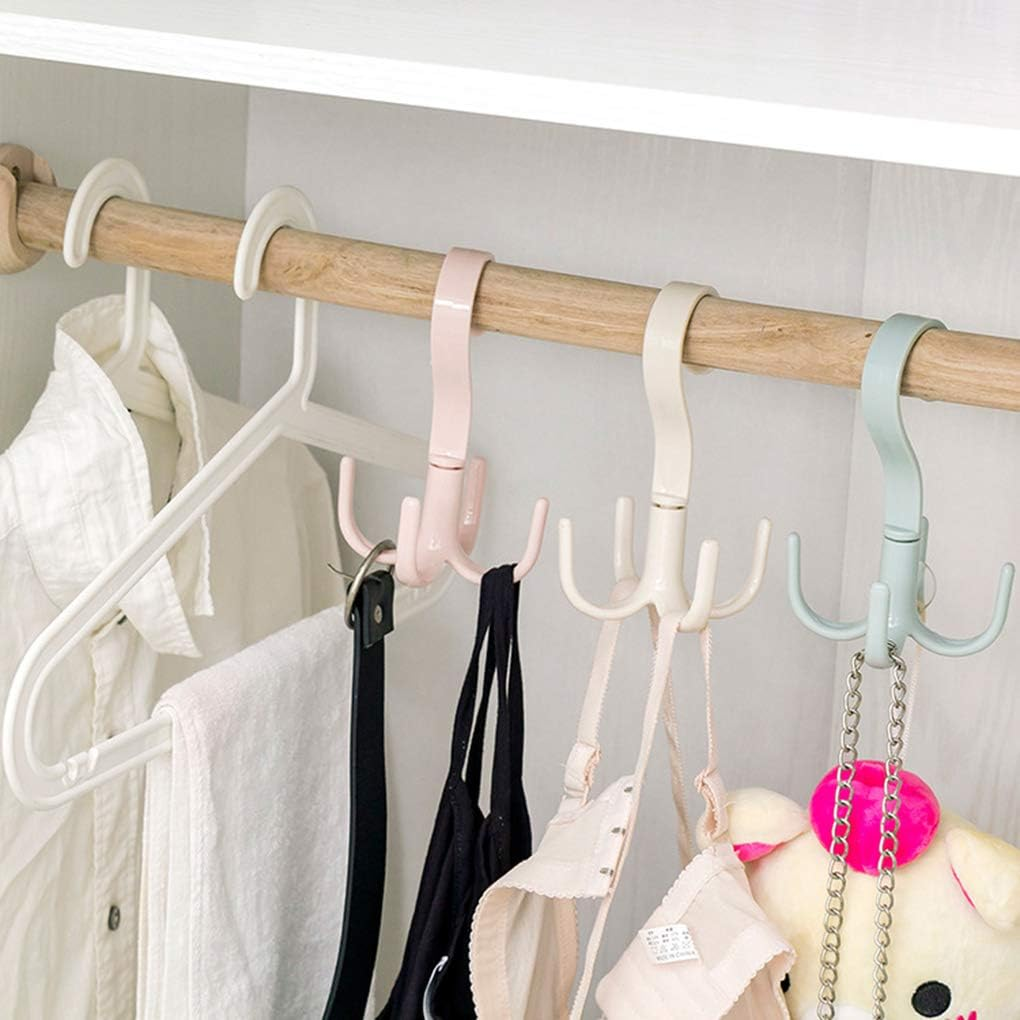 Trendora Hub Multi-Purpose Four-Claw Rotatable Coat Hanging Hooks