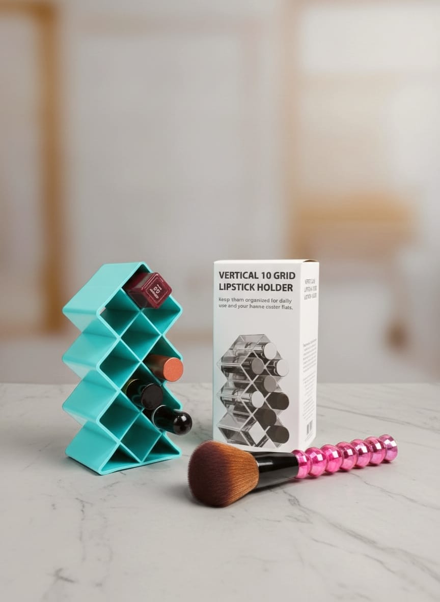 Trendora Hub 10 Grid Lipstick Organizer