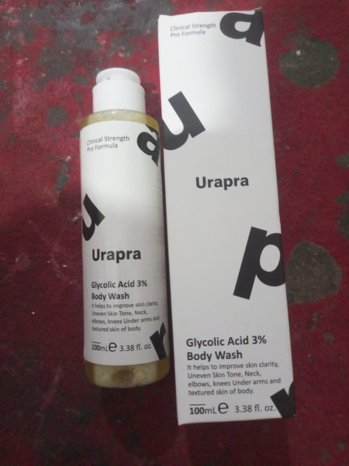Trendora Hub Urapra 3% Glycolic Acid Exfoliating Body Cleanser - 100ML