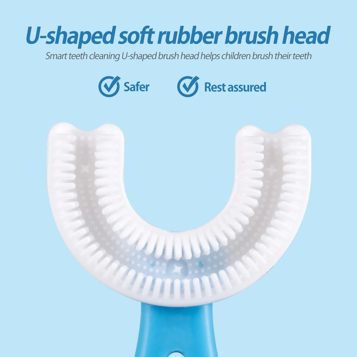 Trendora Hub Baby U Shaped Silicone Kids Toothbrush