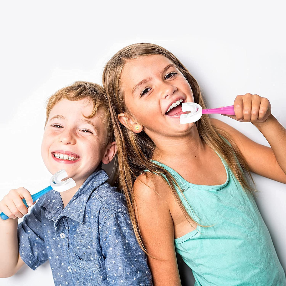 Trendora Hub Baby U Shaped Silicone Kids Toothbrush