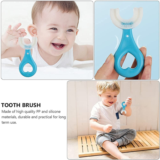 Trendora Hub Baby U Shaped Silicone Kids Toothbrush
