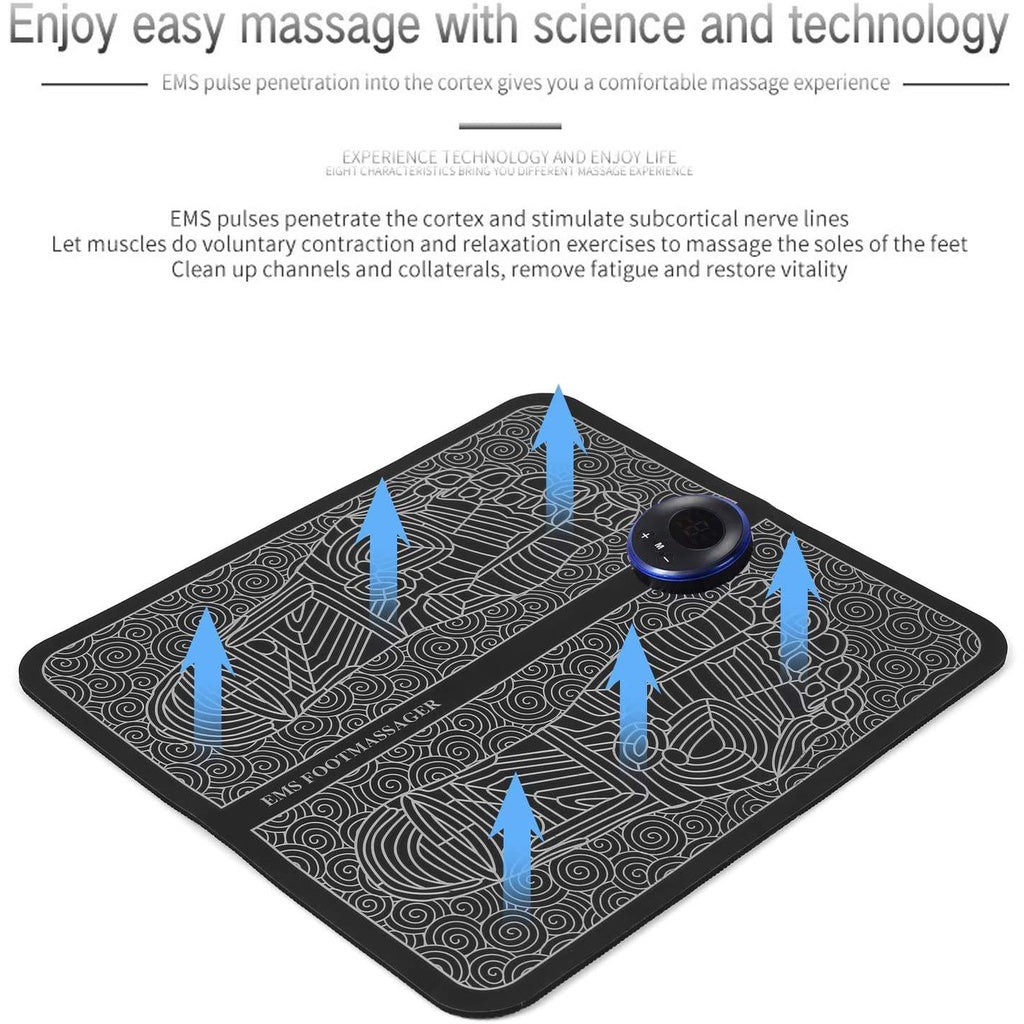 Trendora Hub Electric Foot Massager Mat for Blood Circulation