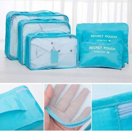 Trendora Hub Portable Cloth Organizer Storage Bags For Travelling _ 6PCs Set