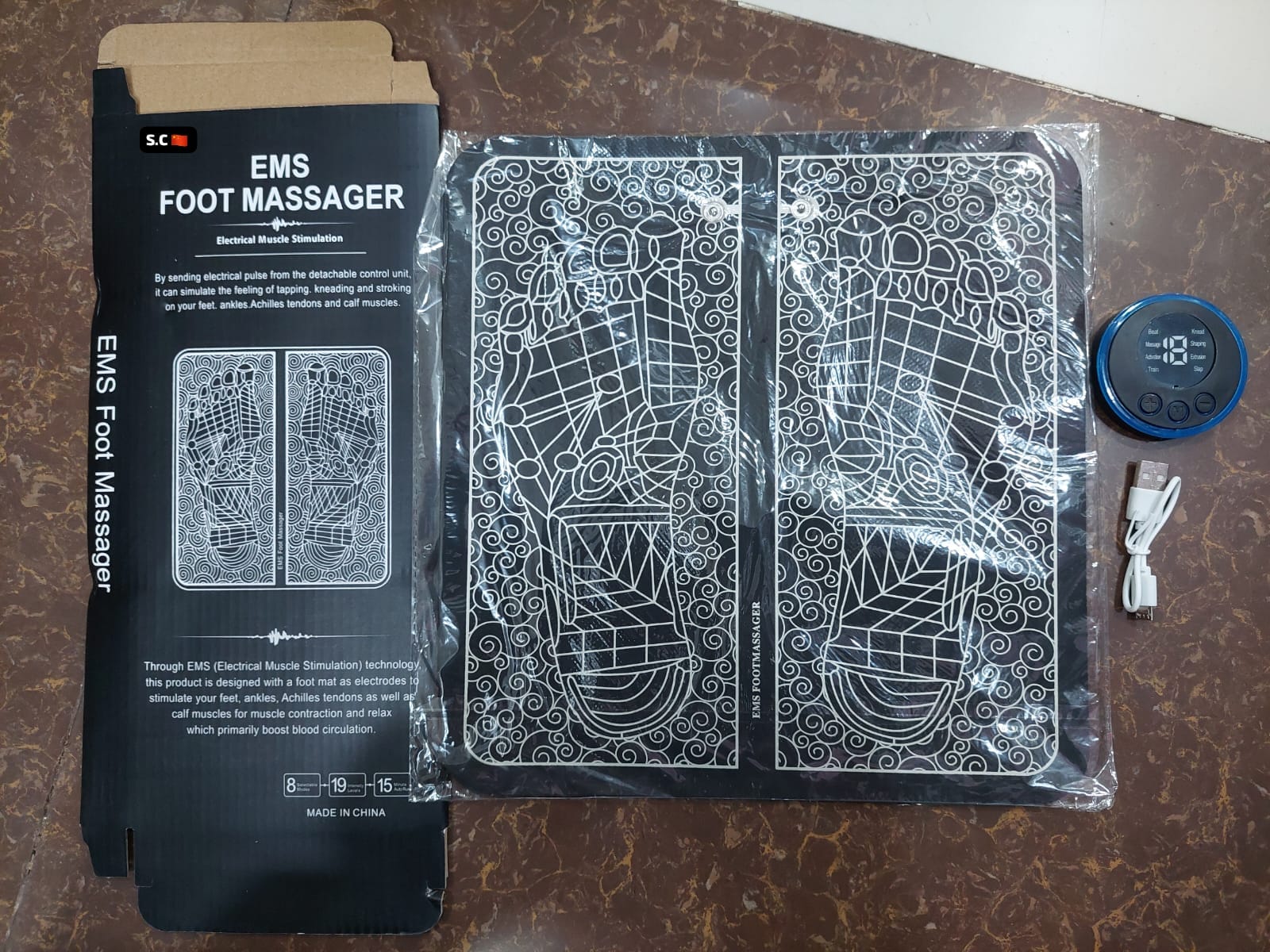Trendora Hub Electric Foot Massager Mat for Blood Circulation