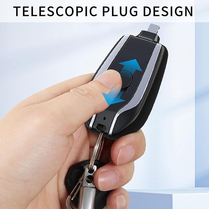 Trendora Hub Portable Emergency Keychain Power Bank - I phone & Type C