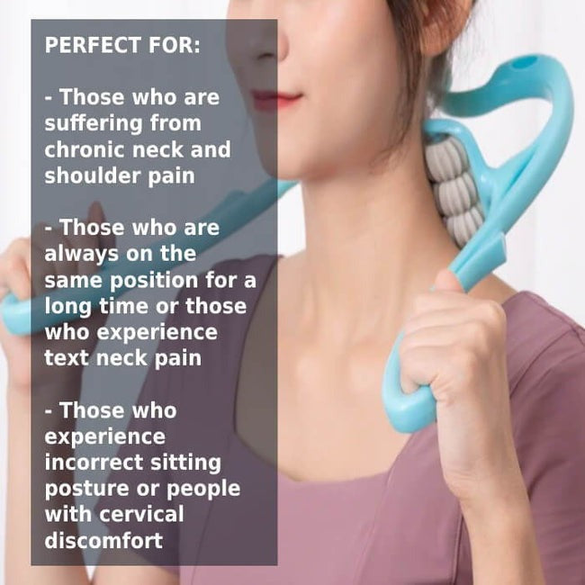 Trendora Hub 6 Wheel Pressure Point Neck Massager