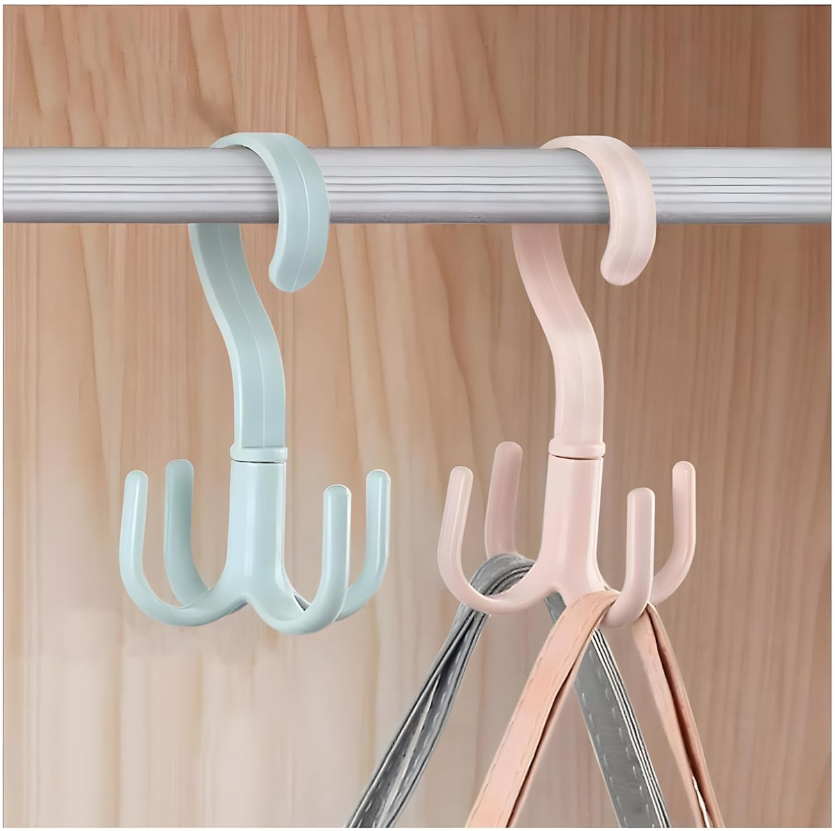 Trendora Hub Multi-Purpose Four-Claw Rotatable Coat Hanging Hooks