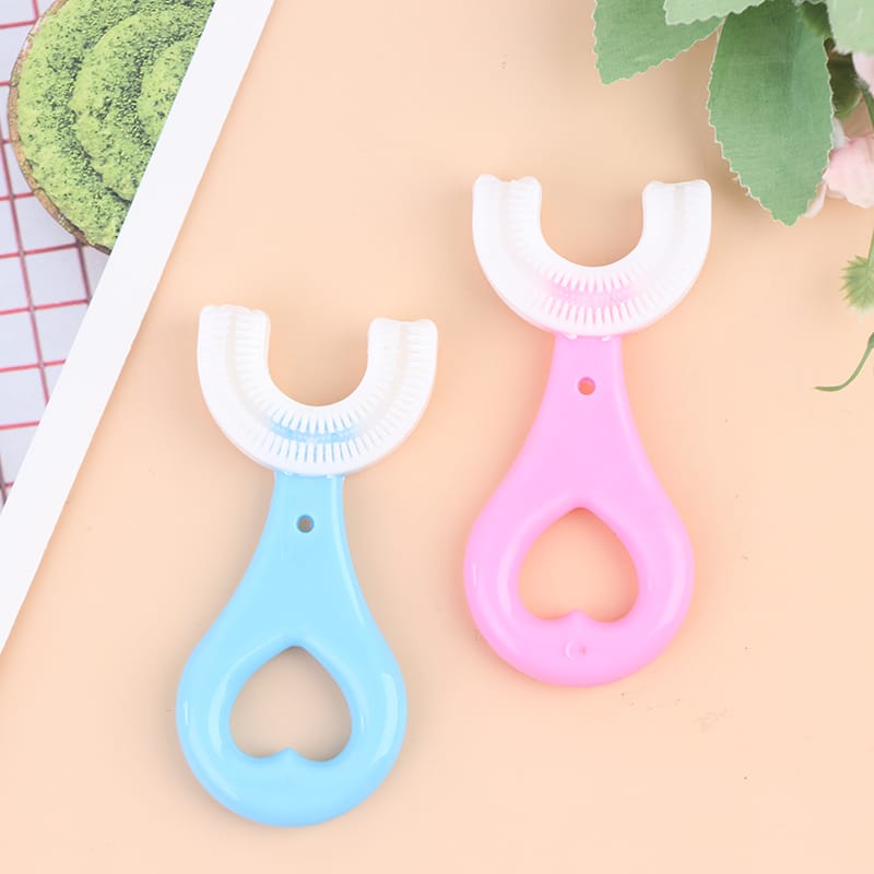 Trendora Hub Baby U Shaped Silicone Kids Toothbrush