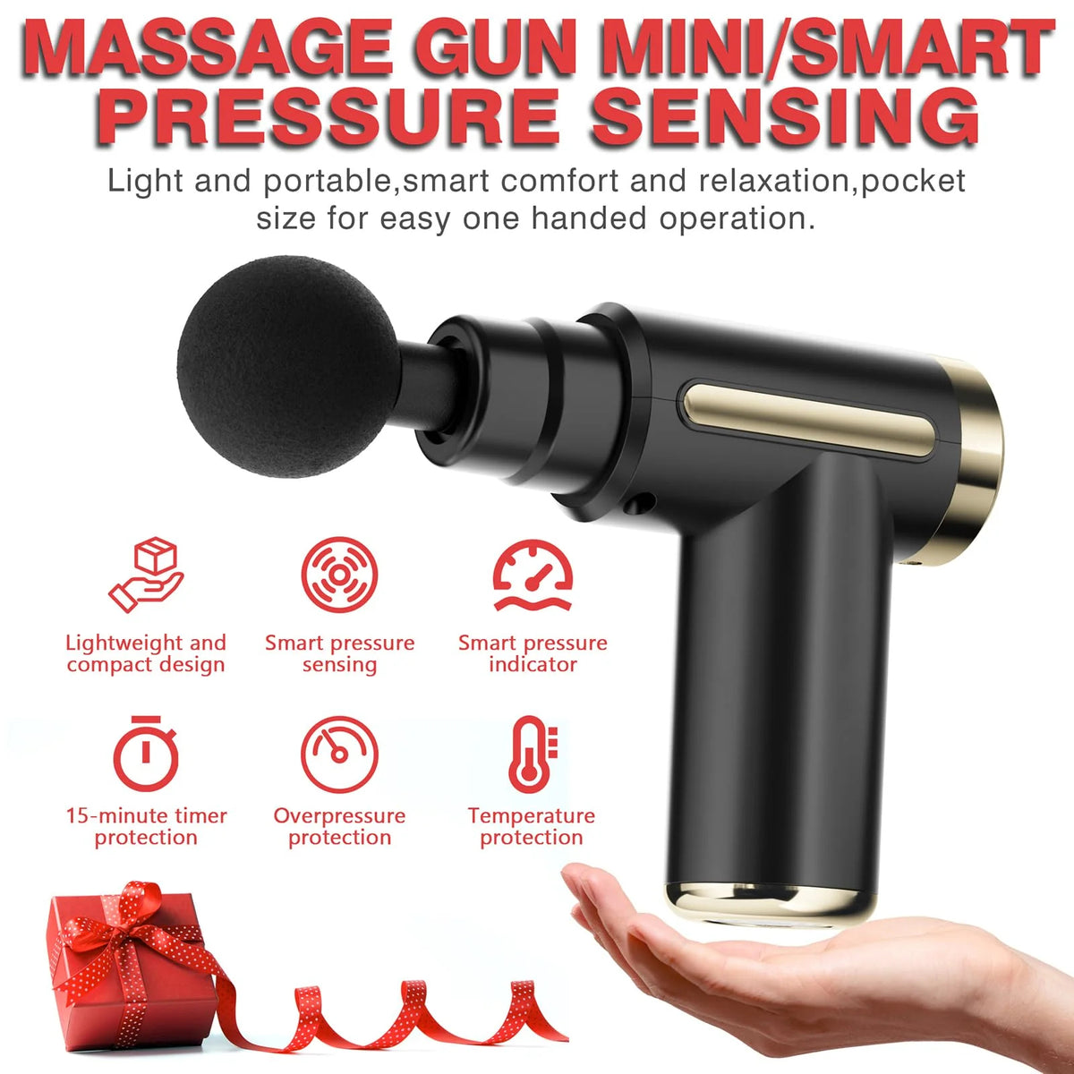 Trendora Hub Portable Electric Body Therapy 4-in-1 Gun Massager