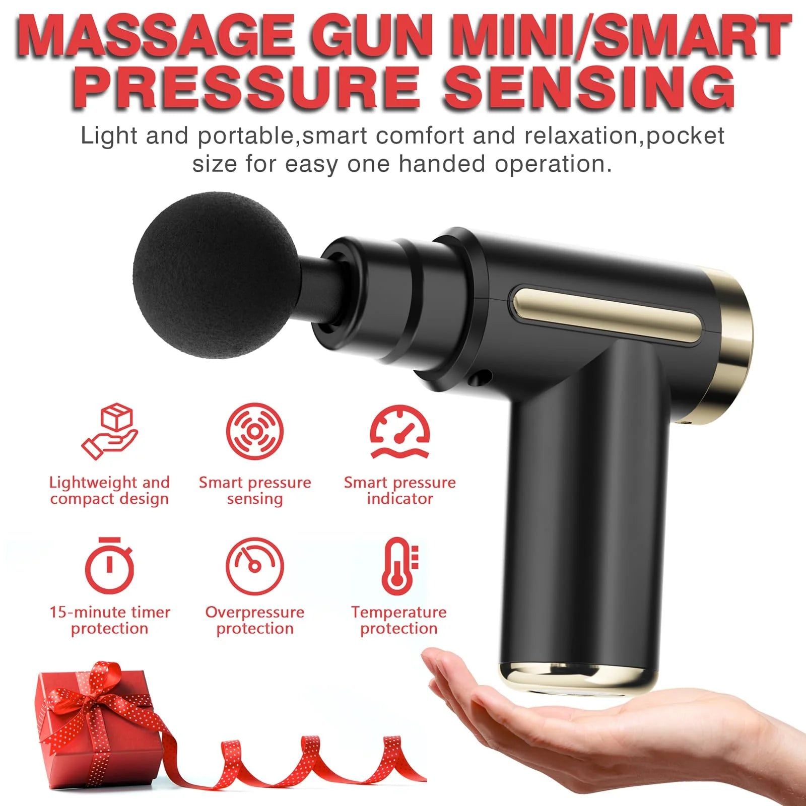 Trendora Hub Portable Electric Body Therapy 4-in-1 Gun Massager