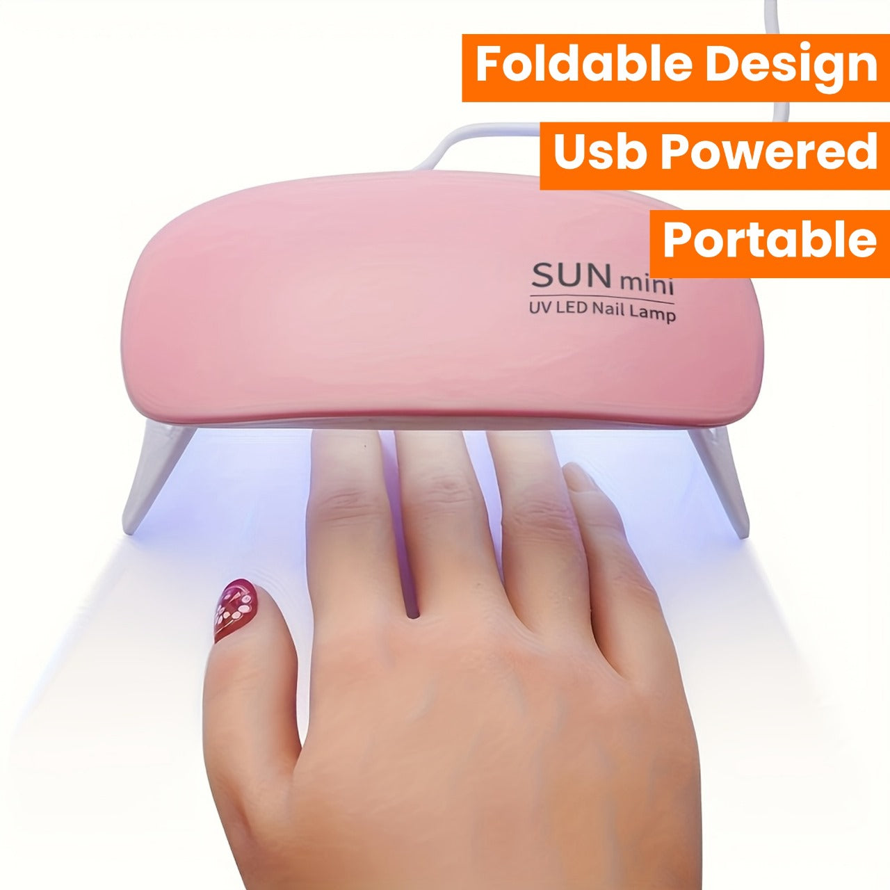 Trendora Hub UV Led Lamp For Nails 6W Nail Lamp Light With Timer