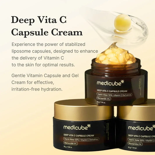 Trendora Hub Medicube Deep Vita C Capsule Cream For Face And Body Brightening - 55G
