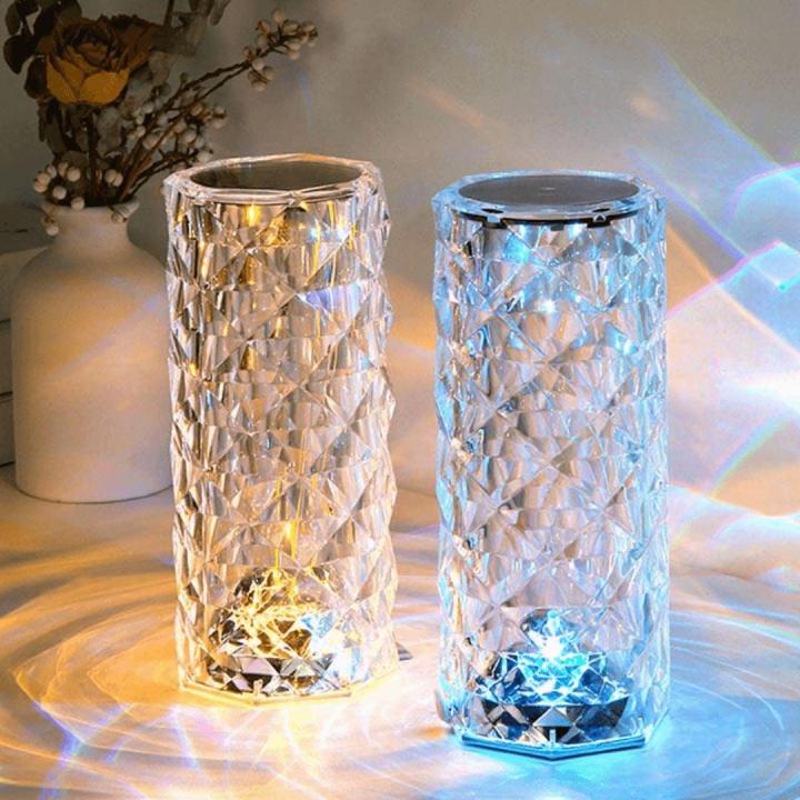 Trendora Hub Rechargeable Diamond Crystal LED Light Lamp With Remote