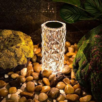 Trendora Hub Rechargeable Diamond Crystal LED Light Lamp With Remote
