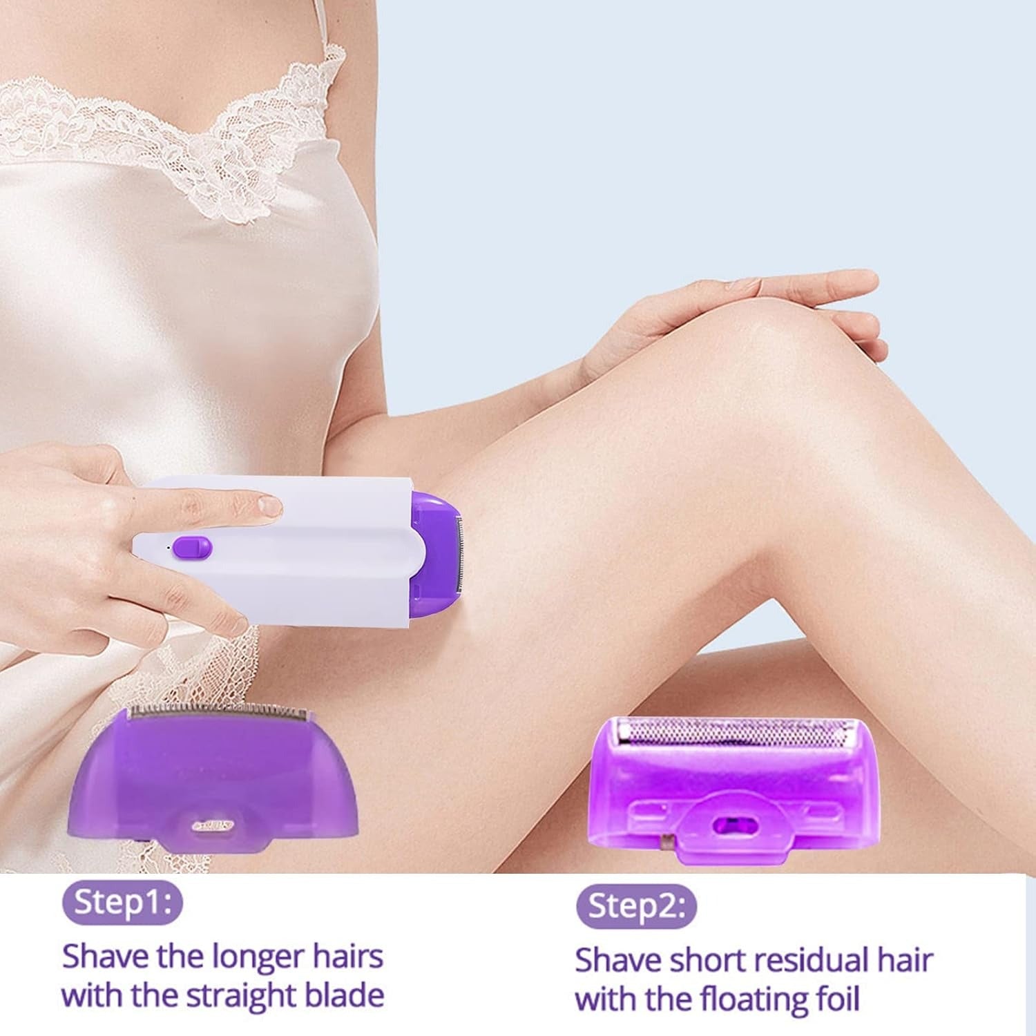 Trendora Hub Finishing Touch Yes Hair Remover – Rechargeable Painless Facial & Body Hair Removal