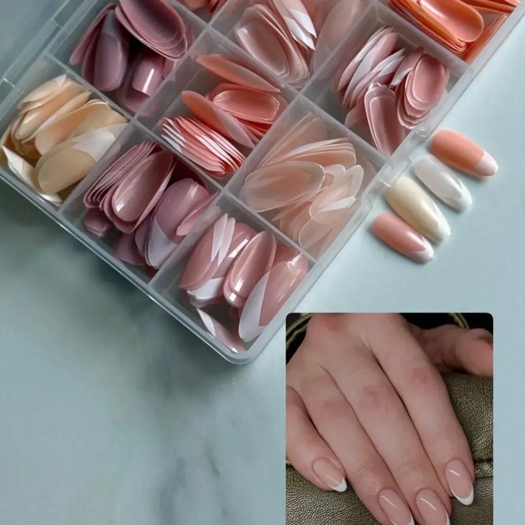 Trendora Hub 144 Pcs Multicolor False Nails Box