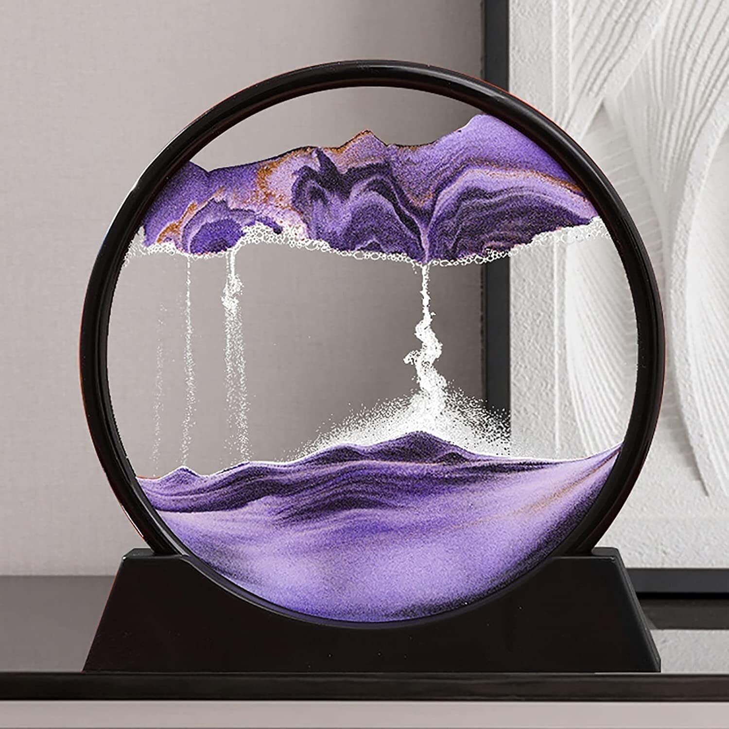 Trendora Hub 3D Moving Sand Art Decorative Lamp With Stand