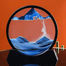 Trendora Hub 3D Moving Sand Art Decorative Lamp With Stand