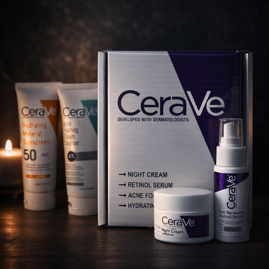 Trendora Hub CeraVe Complete Skincare Bundle for Acne & Anti-Aging