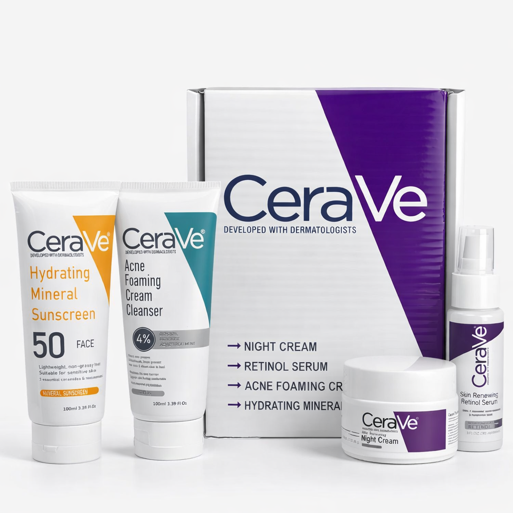 Trendora Hub CeraVe Complete Skincare Bundle for Acne & Anti-Aging
