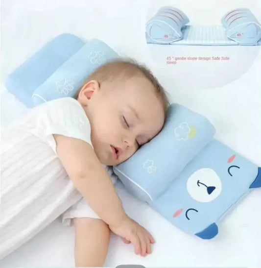 Trendora Hub Infant Sleeping Support Pillow with Anti Roll Cushion And Neck Protection