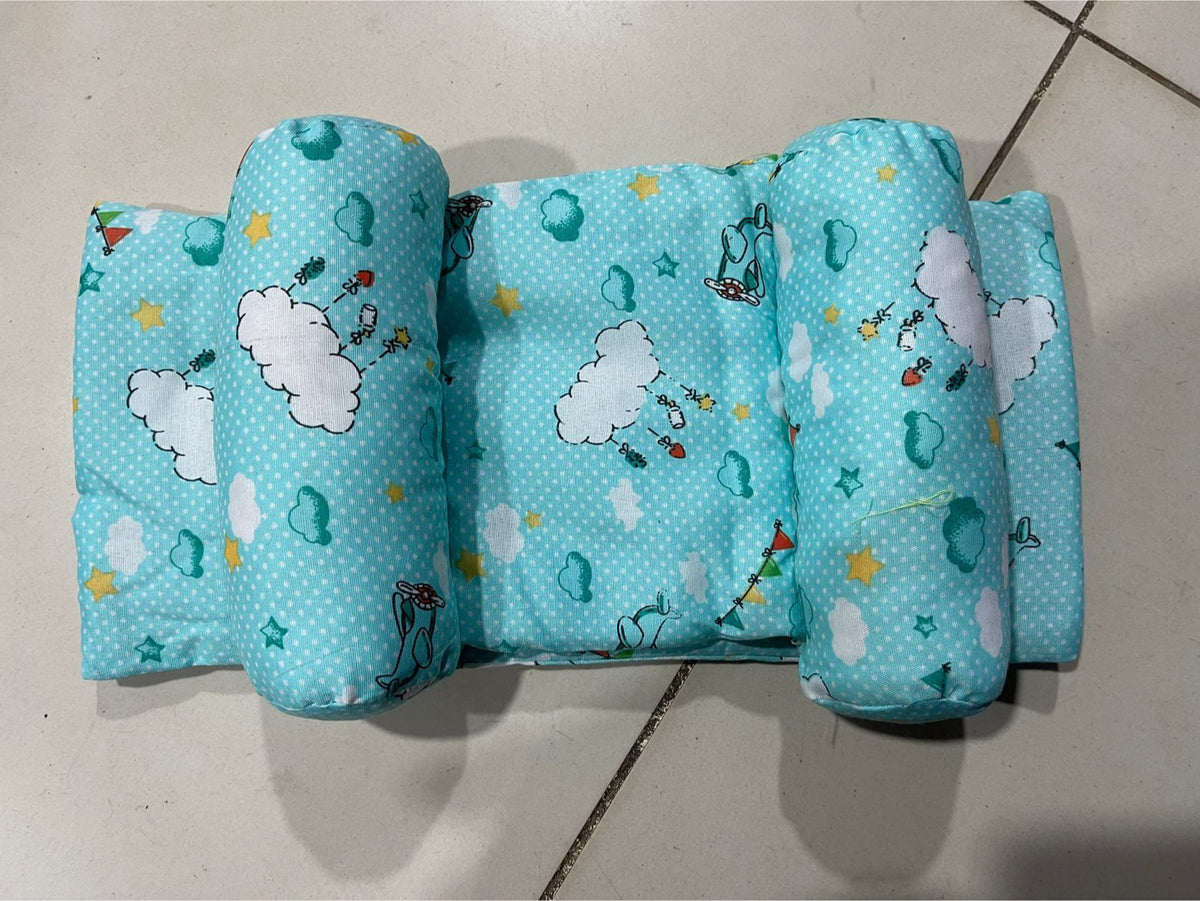 Trendora Hub Infant Sleeping Support Pillow with Anti Roll Cushion And Neck Protection