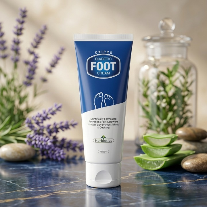 Trendora Hub Herbiotics Oxipro Diabetic Foot Healing Cream- 75G