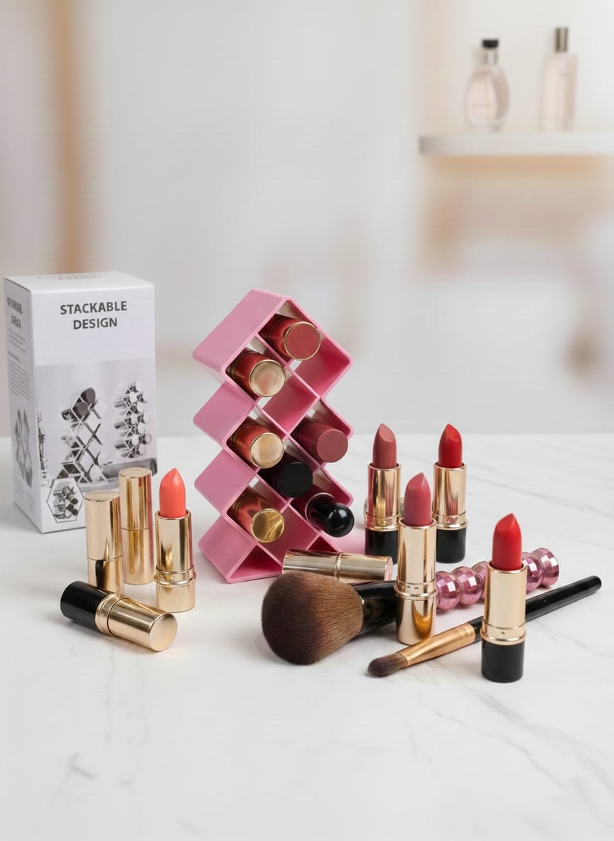 Trendora Hub 10 Grid Lipstick Organizer
