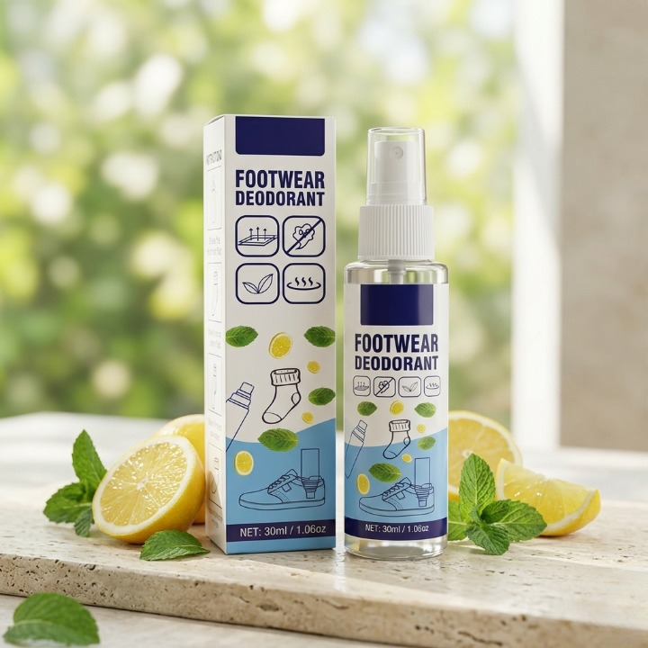 Trendora Hub Premium Footwear Deodorant Spray – Instant Shoe & Sock Odor Eliminator (30ml)