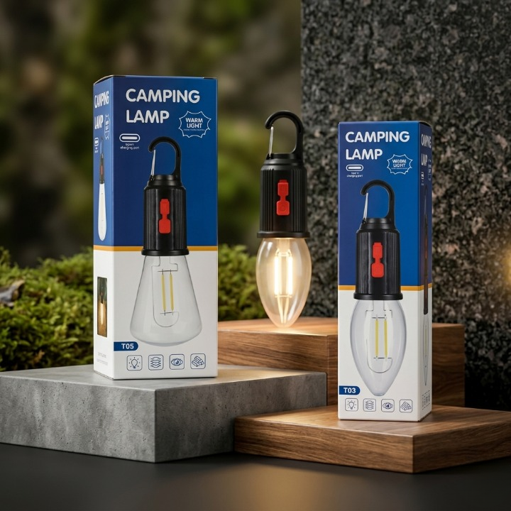 Trendora Hub Portable Rechargeable Emergency LED Lantern with Hanging Hook