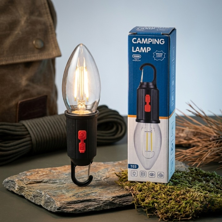 Trendora Hub Portable Rechargeable Emergency LED Lantern with Hanging Hook