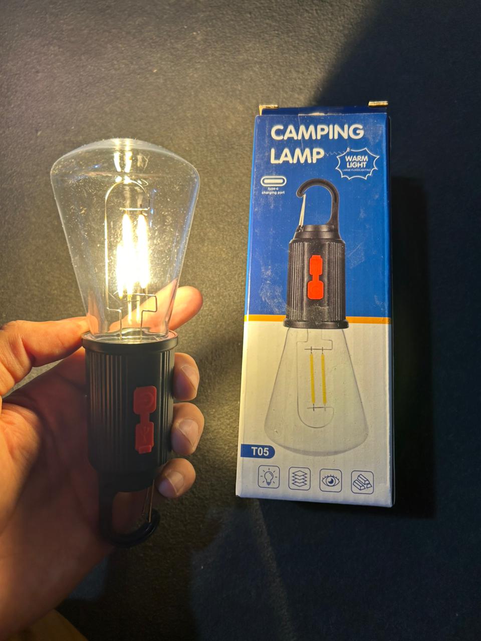 Trendora Hub Portable Rechargeable Emergency LED Lantern with Hanging Hook