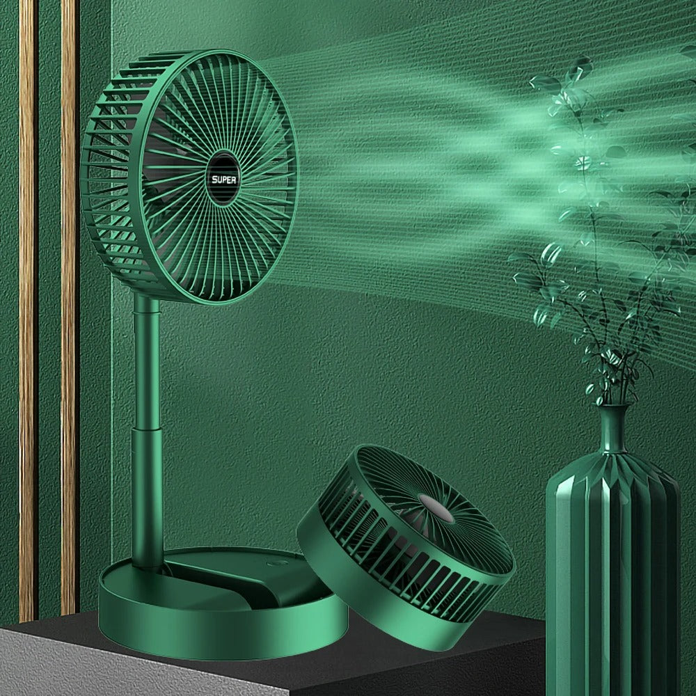 Trendora Hub Rechargeable - Portable Telescopic Folding Fan