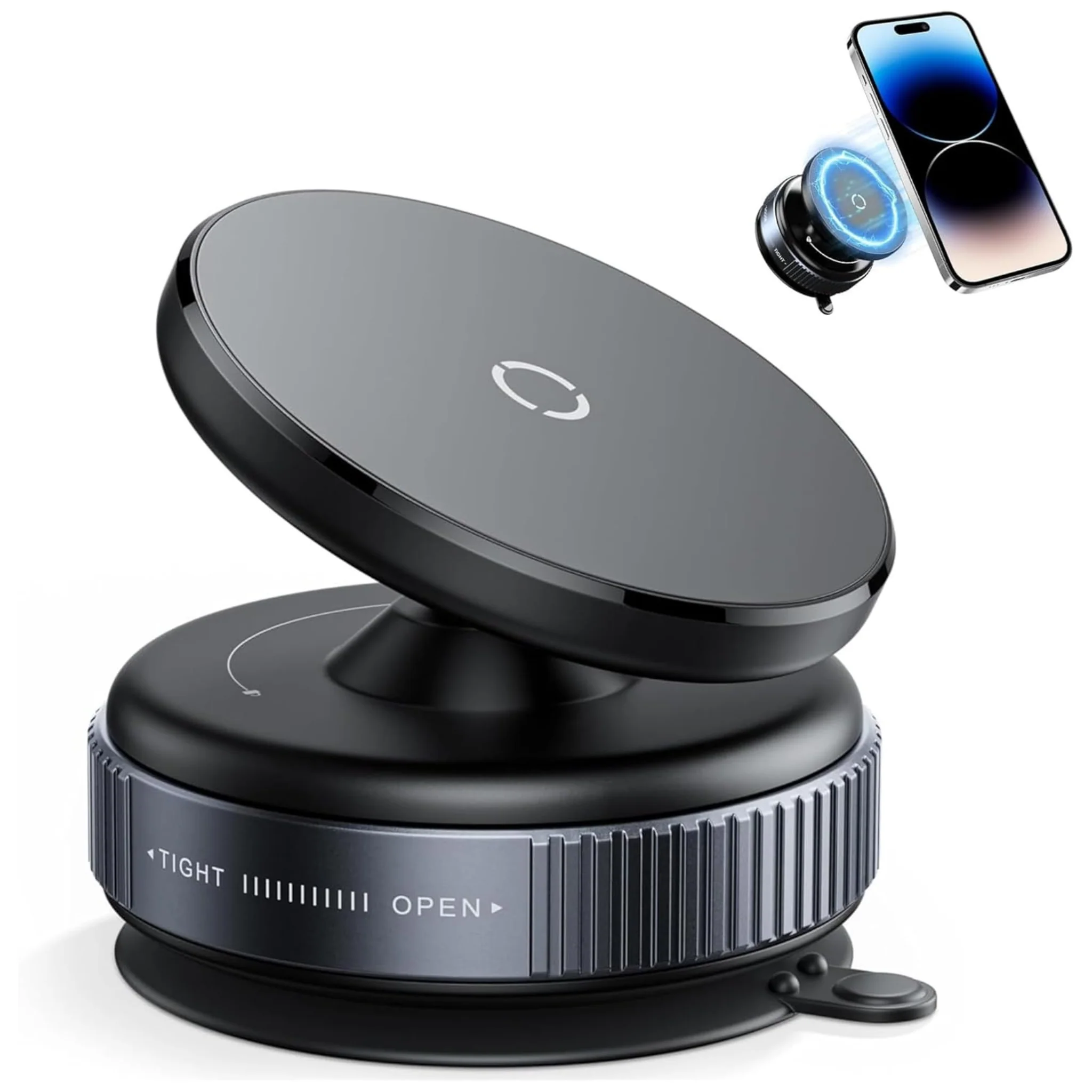 Trendora Hub 360 Vacuum Magnetic Car Mount Phone Holder