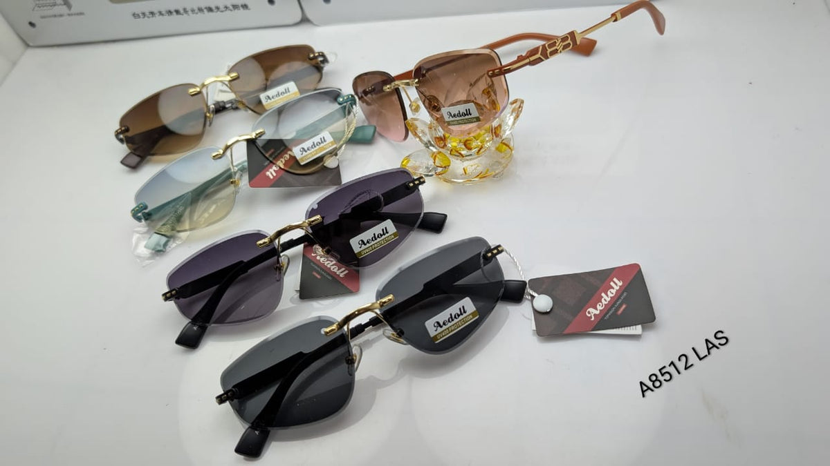 Trendora Hub Signature Ladies Fancy Rimless Sunglasses With Gradient Lenses
