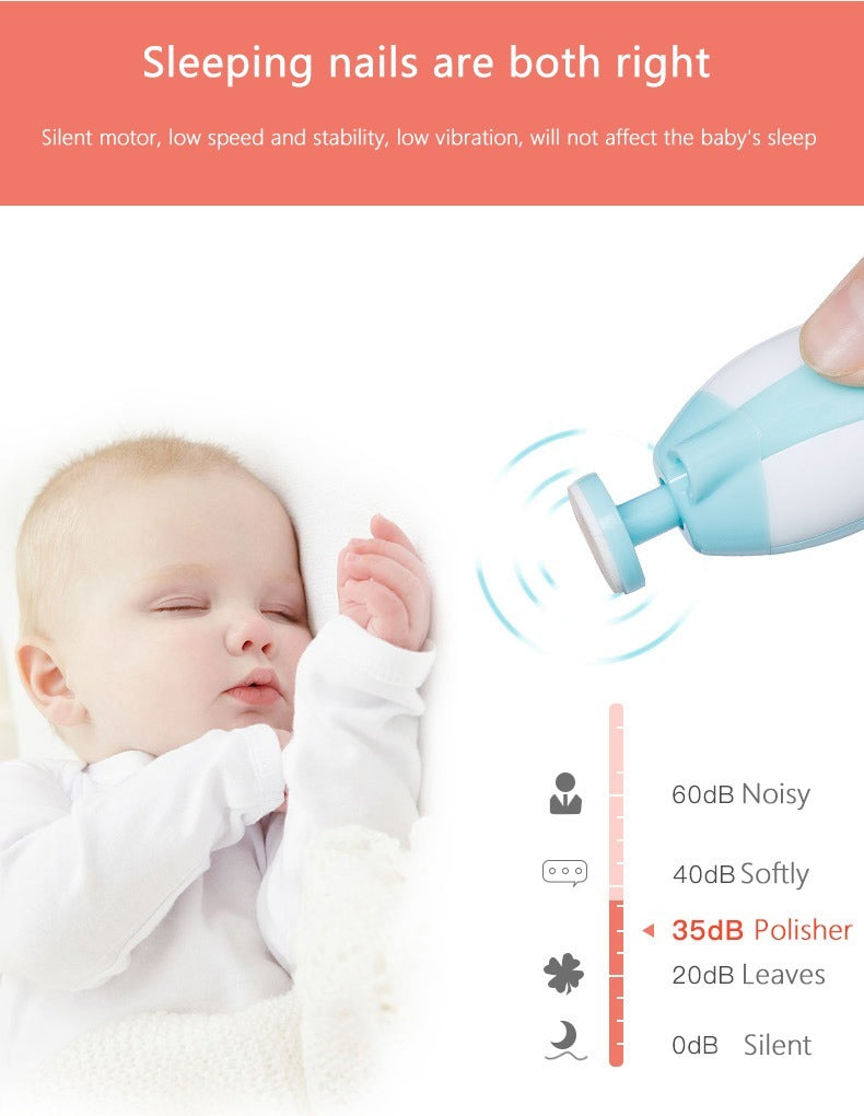 Trendora Hub Electric Baby Nail Trimmer Set for Infants
