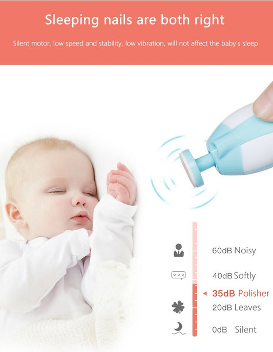 Trendora Hub Electric Baby Nail Trimmer Set for Infants
