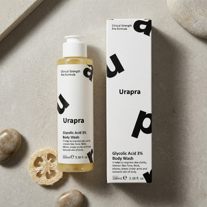 Trendora Hub Urapra 3% Glycolic Acid Exfoliating Body Cleanser - 100ML