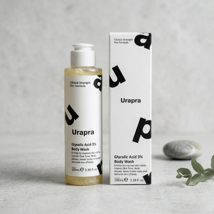 Trendora Hub Urapra 3% Glycolic Acid Exfoliating Body Cleanser - 100ML