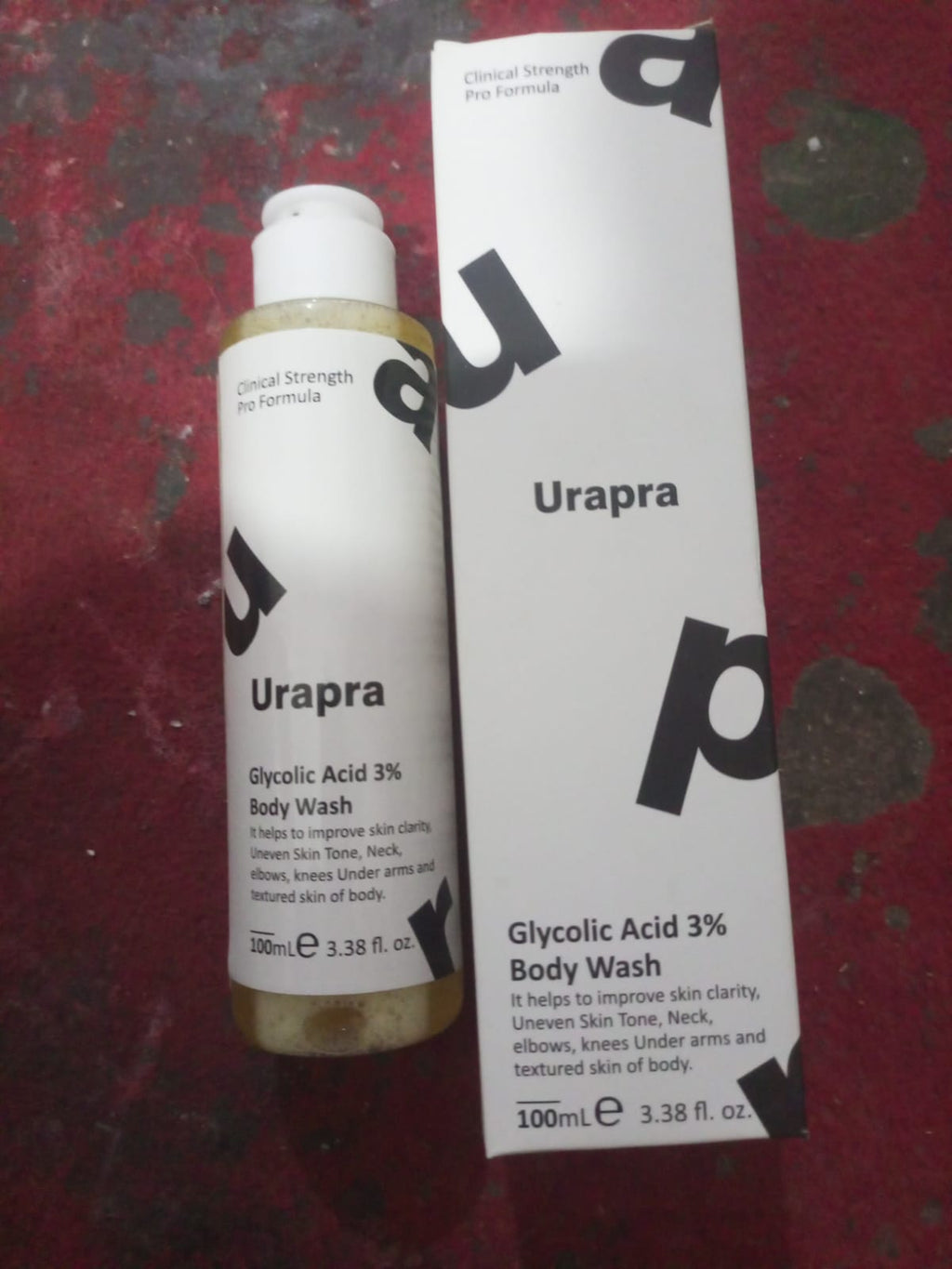 Trendora Hub Urapra 3% Glycolic Acid Exfoliating Body Cleanser - 100ML