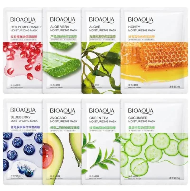 Trendora Hub Whitening Face Sheet Mask For Hydrating & Brightening Skin - Set Of 6 Sheet