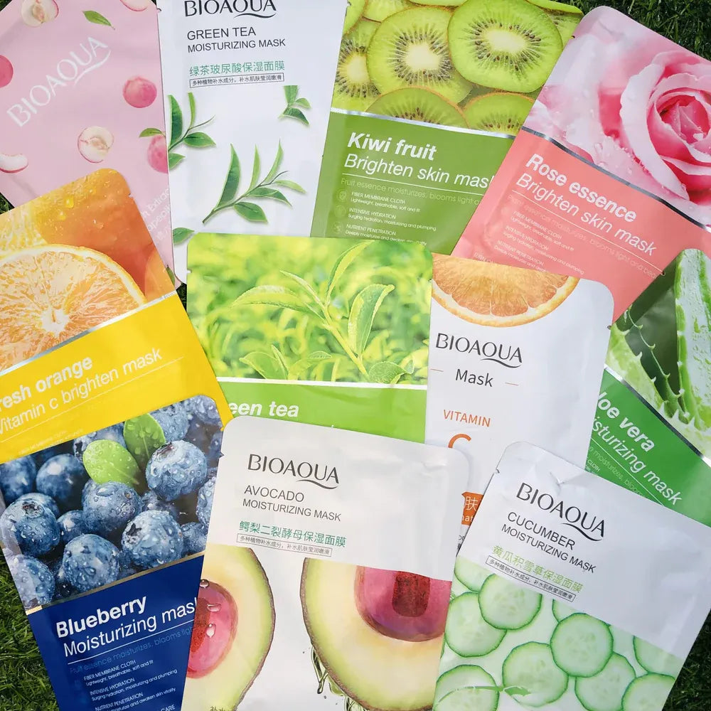 Trendora Hub Whitening Face Sheet Mask For Hydrating & Brightening Skin - Set Of 6 Sheet