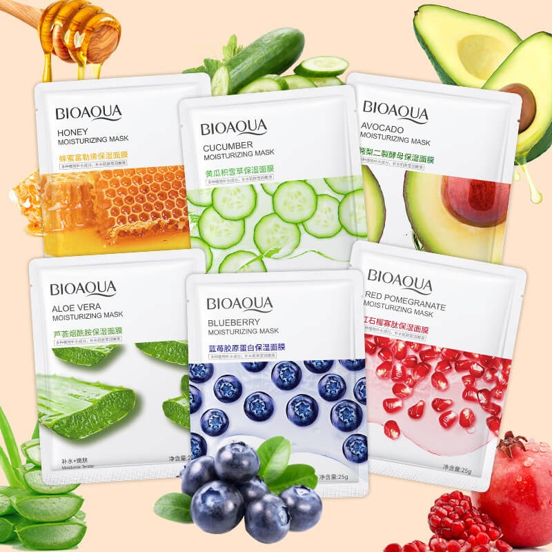 Trendora Hub Whitening Face Sheet Mask For Hydrating & Brightening Skin - Set Of 6 Sheet