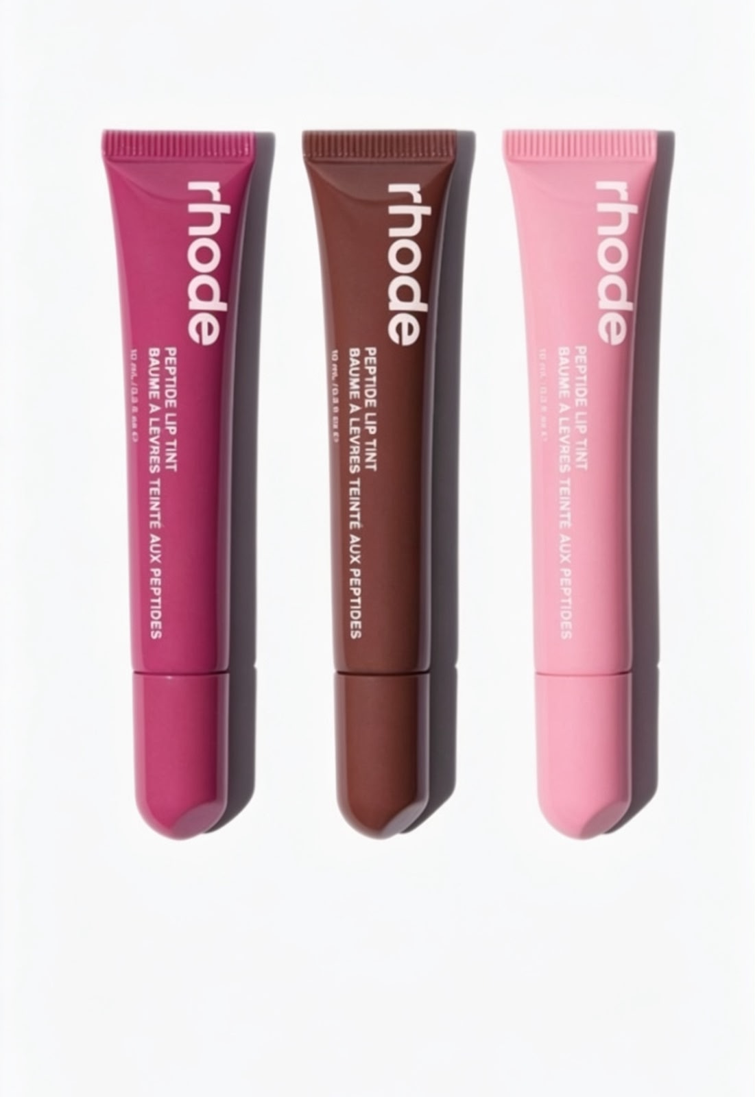 Trendora Hub Rhode Peptide Lip Tint For Hydrating Glossy Lips - Pack Of 3