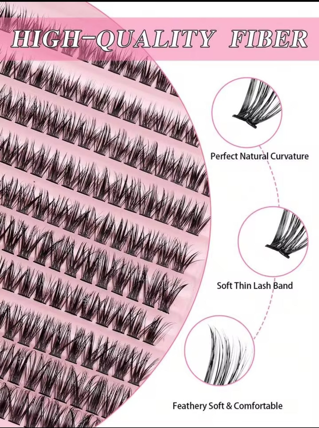 Trendora Hub Permanent Eyelash Extension Set 3 in 1 Professional Kit (THICK & LIGHT)