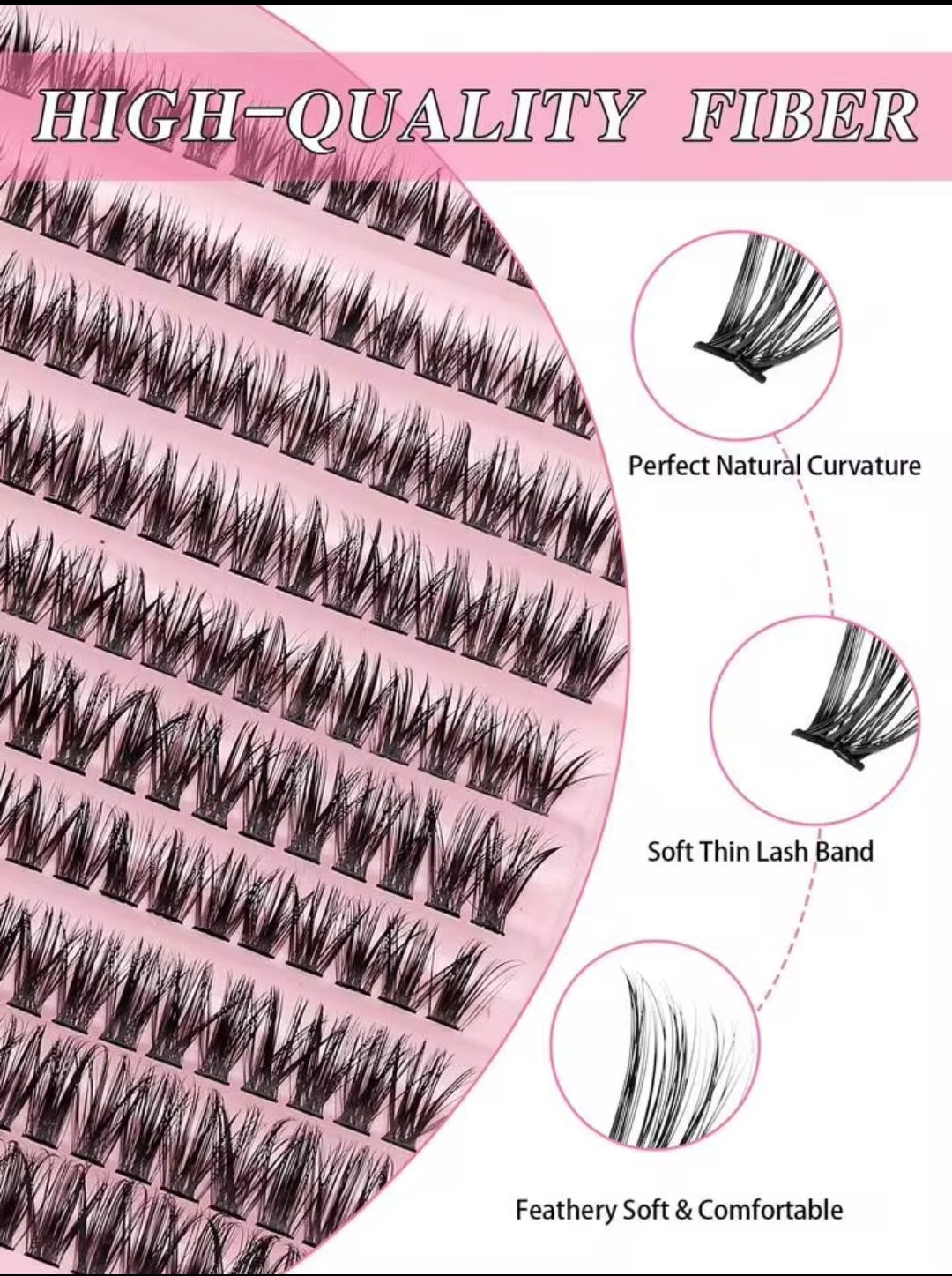 Trendora Hub Permanent Eyelash Extension Set 3 in 1 Professional Kit (THICK & LIGHT)