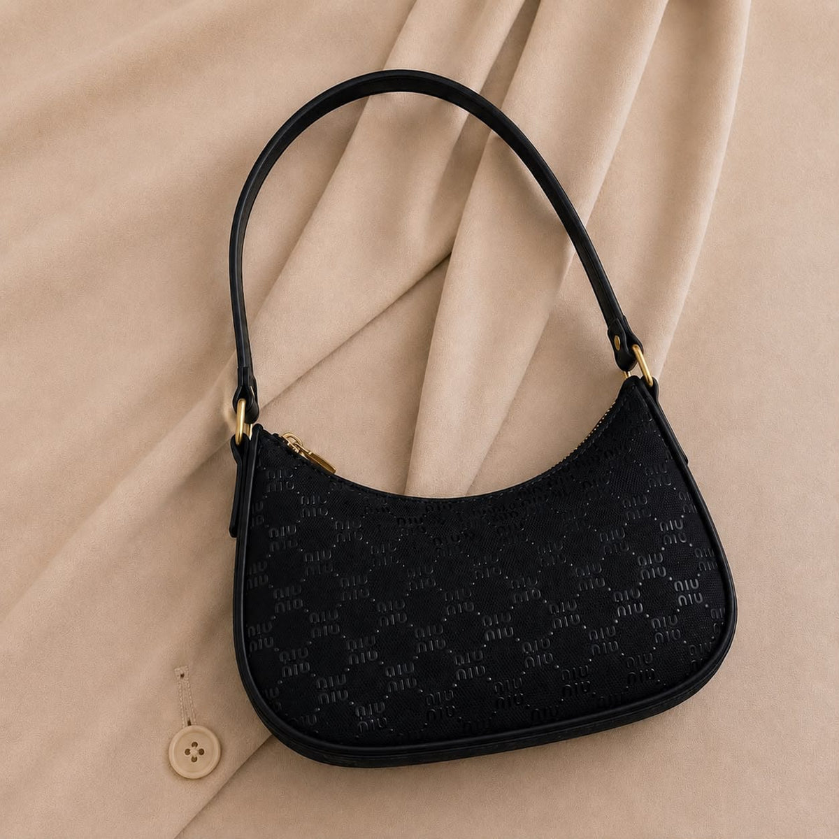Trendora Hub Luna Curve Elegant Printed Shoulder Handbag