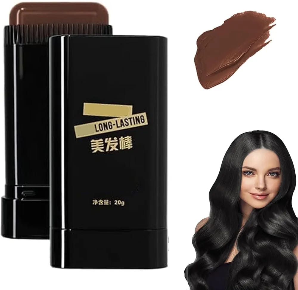 Trendora Hub Instant Hair Color Stick Root Touch-Up For Grey Coverage - Black & Coffee Brown