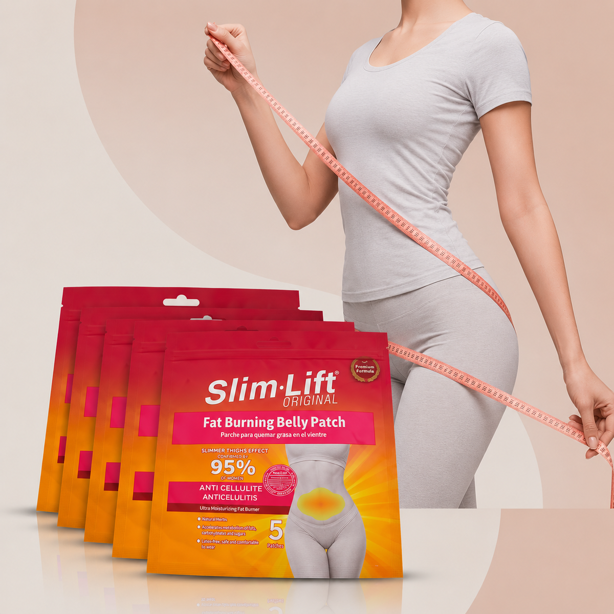 Trendora Hub Slim Lift Fat Burning Belly Patch - 5 Pieces Set